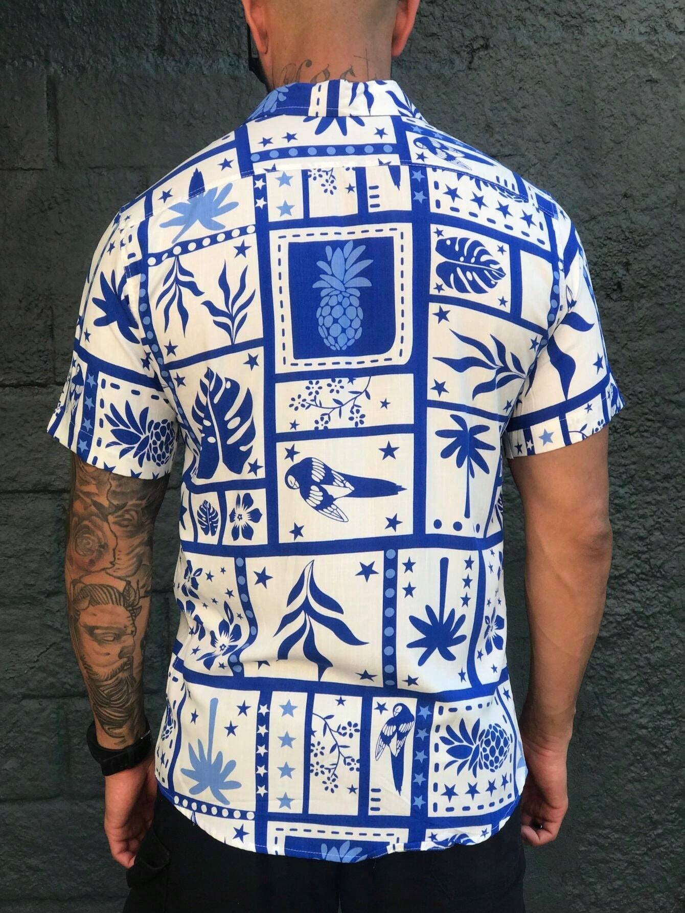 Hawaiian Floral Shirt for Men Summer