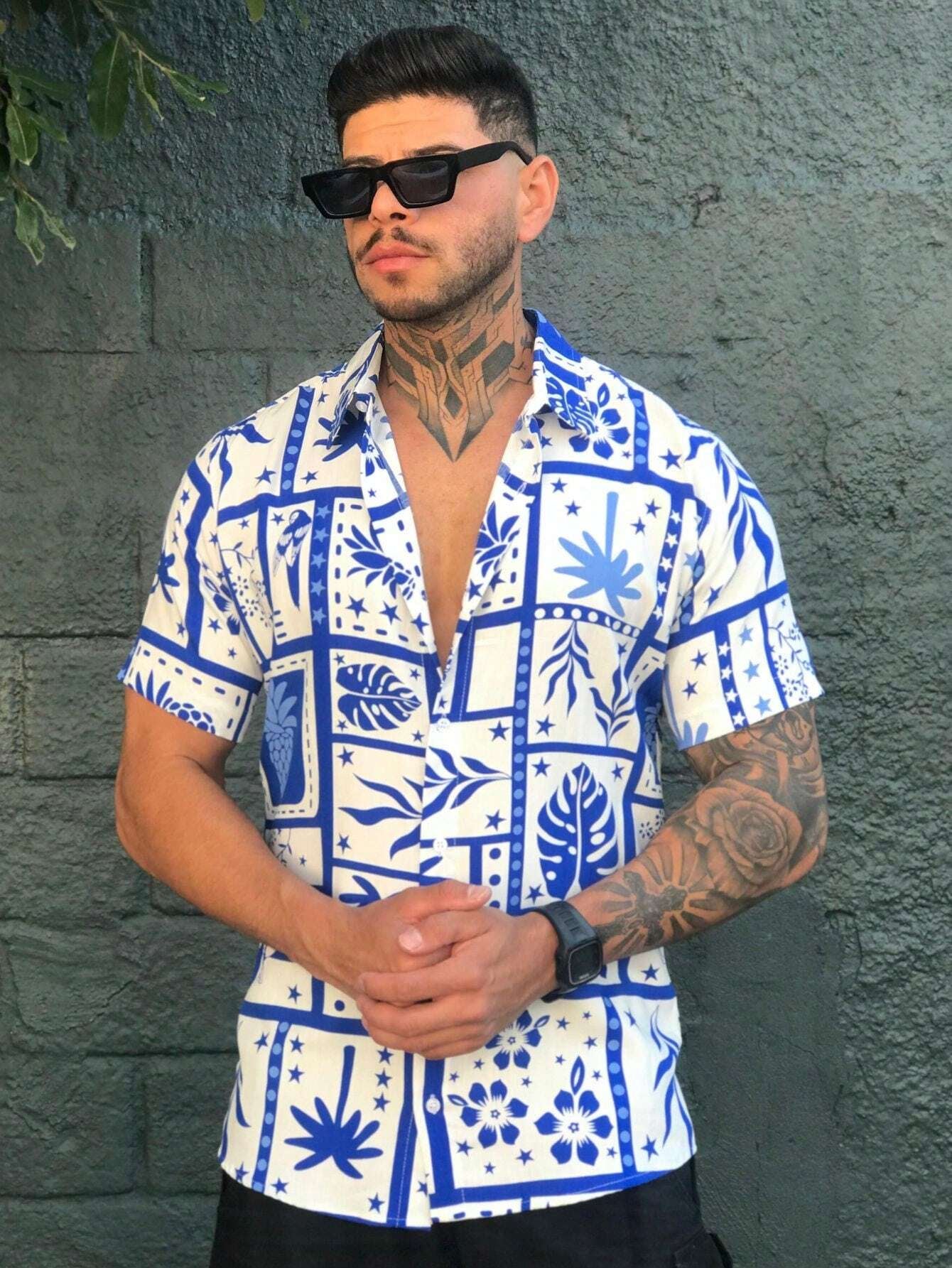 Hawaiian Floral Shirt for Men Summer