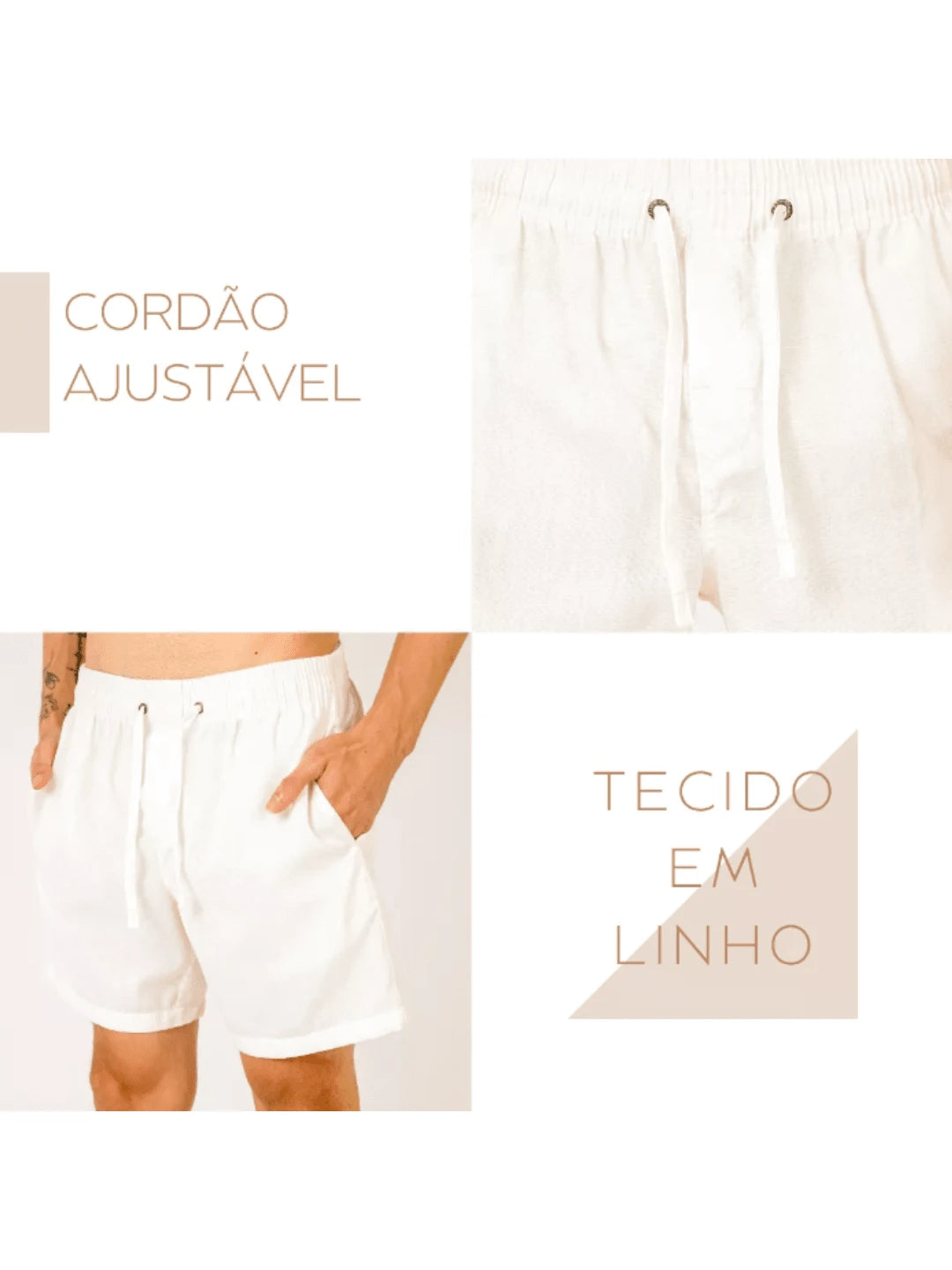 Men'S Linen Shorts