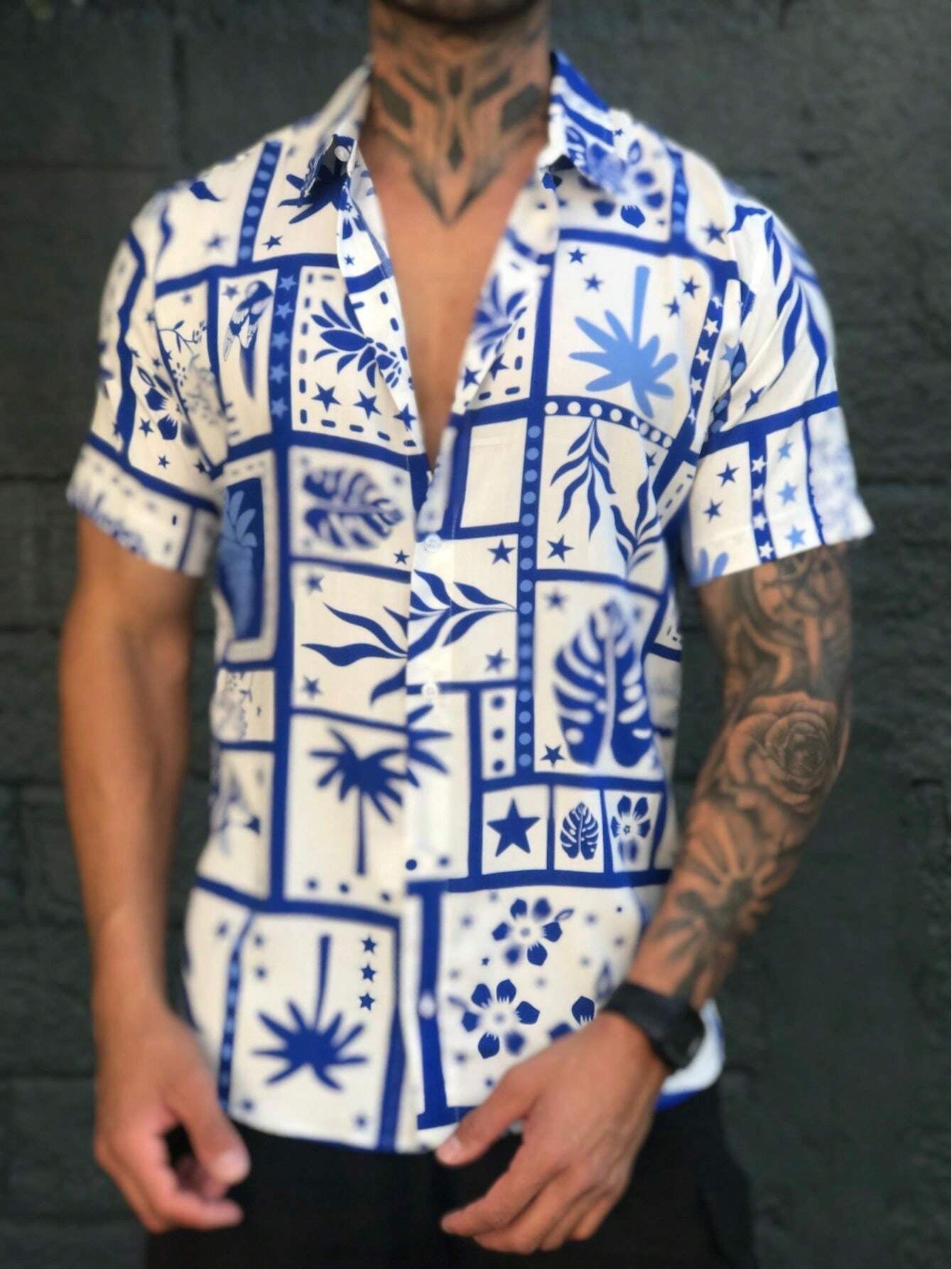 Hawaiian Floral Shirt for Men Summer